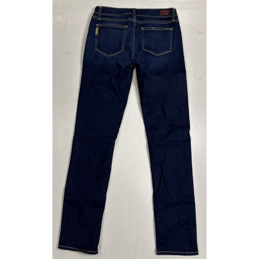 Paige Jeans Womens 28x30 Blue Dark Wash Denim Skyline Skinny Stretch Made in USA - Picture 2 of 8